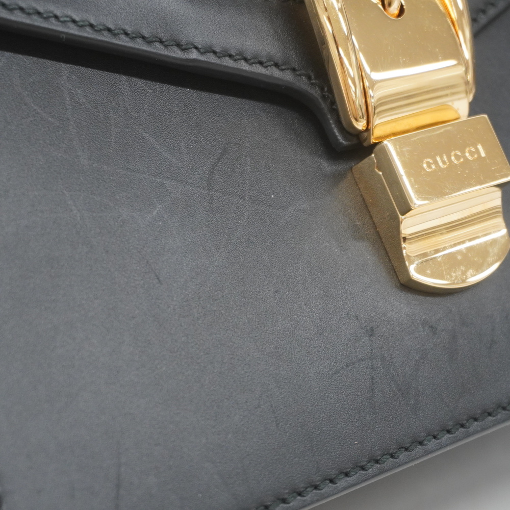 Auth Gucci Sherry Line 2WAY bag Sylvie 470270 Women's Leather Handbag,Shoulde... - Picture 7 of 11